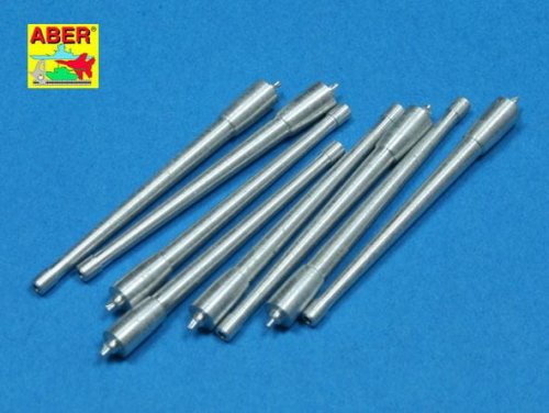Przejdź do produktu ABER 1:350L-38  - 1:350 Set of 8 pcs 380mm long barrels for ships Richeulieu, Jean Bart