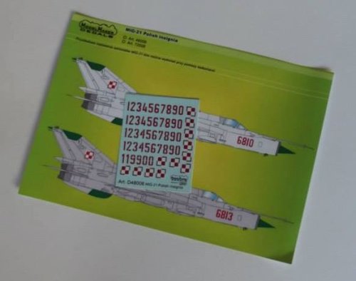 Przejdź do produktu MODELMAKER D72008 - 1:72 MiG-21 Polish insignia
