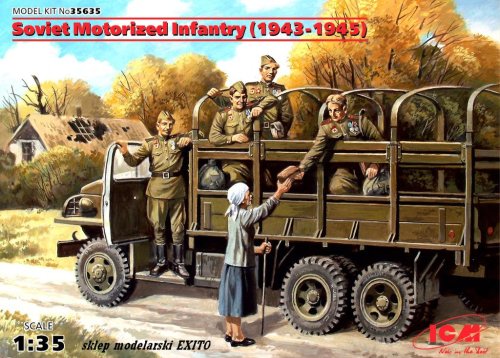 Przejdź do produktu ICM 35635 - 1:35 Soviet Motorized Infantry (1943-1945)