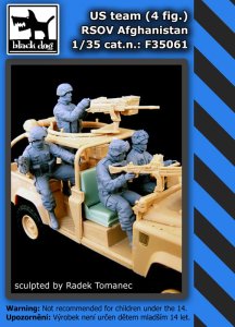 BLACK DOG F35061 - 1:35 US team RSOV 4 fig. Afghanistan