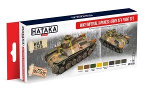 HATAKA AS69 - Zestaw farb WW2 Imperial Japanese Army AFV