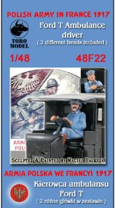 TORO MODEL 48F22 - 1:48 Armia Polska we Francji 1917 - Kierowca ambulansu Ford T