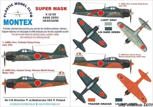 Przejdź do produktu MONTEX K32155 - 1:32 A6M5 ZERO