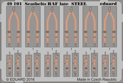 Przejdź do produktu EDUARD 49101 - 1:48 Seatbelts RAF late - Steel