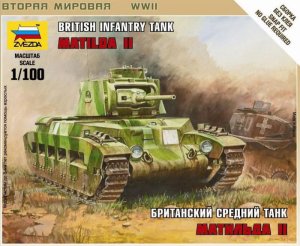 ZVEZDA 6171 - 1:100 British Tank Matilda II
