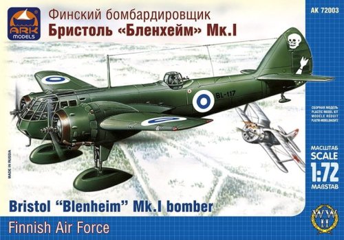 Przejdź do produktu ARK MODELS 72003 - 1:72 Bristol Blenheim Mk.I Finnish AF