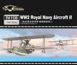 FLYHAWK 1130 - 1:700 WW2 Royal Navy Aircraft II - Supermarine Walrus, Fairey Seafox