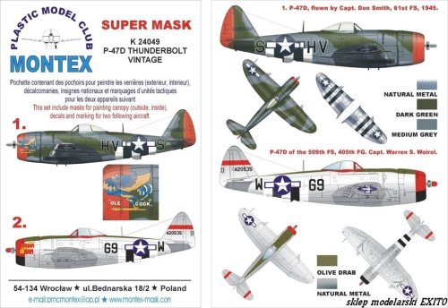 Przejdź do produktu MONTEX K24049 - 1:24 P-47 D Thunderbolt