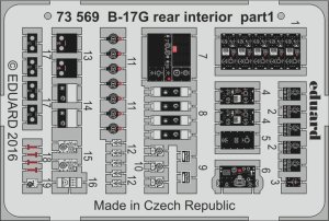 EDUARD 73569 - 1:72 Boeing B-17G rear interior