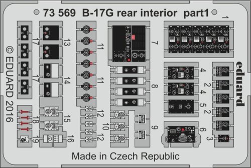 Przejdź do produktu EDUARD 73569 - 1:72 Boeing B-17G rear interior