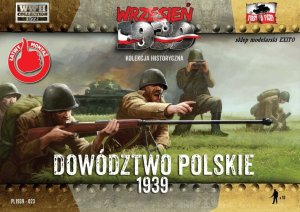 FIRST TO FIGHT 023 -  Wrzesień 1939 - 1:72 Dowództwo Polskie 1939 figurki 18 szt - Gazetka w zestawie z figurkami