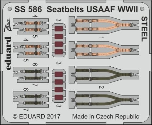Przejdź do produktu EDUARD SS586 - 1:72 Seatbelts USAAF WWII - Steel