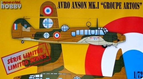 Przejdź do produktu SPECIAL HOBBY 72254 - 1:72 Avro Anson Mk.I - Groupe Artois