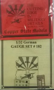 COPPER STATE MODELS CSM A32182 - 1:32 German Gauge Set