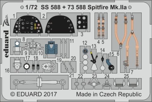 Przejdź do produktu EDUARD SS588 - 1:72 Spitfire Mk.Iia