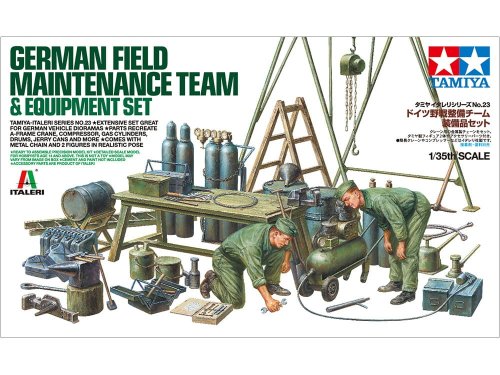 Przejdź do produktu TAMIYA 37023 - 1:35 German Field Maintenance Team & Equipment Set