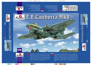 AMODEL 1429 - 1:144 E.E. Canberra-Mk8