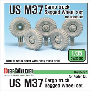 DEF MODEL DW35097 - 1:35 US M37 Cargo Truck Sagged Wheel set