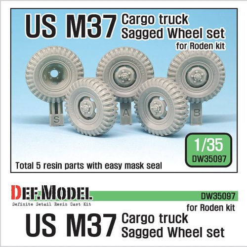 Przejdź do produktu DEF MODEL DW35097 - 1:35 US M37 Cargo Truck Sagged Wheel set