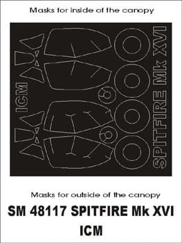 Przejdź do produktu MONTEX SM48117 - 1:48 Spitfire Mk.XVI
