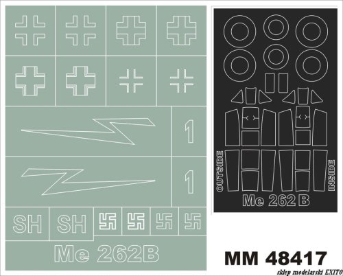 Przejdź do produktu MONTEX MM48417 - 1:48 Messerchmitt Me 262B-1a
