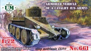 UNIMODELS UM-MT 661 - 1:72 US Army Armored vehicle of a cavalry Combat Cars T1