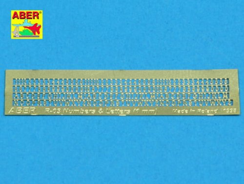 Przejdź do produktu ABER R-03  - Letters & Numbers (1 mm high)