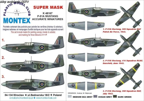 Przejdź do produktu MONTEX K48167 - 1:48 P-51 A Mustang