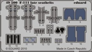 EDUARD 49500 - 1:48 F-111 late seatbelts