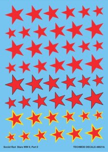 TECHMOD 48021 - 1:48 National Insignia - Russian Stars part.2