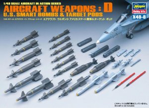 HASEGAWA X4808 - 1:48 U.S. Aircraft Weapons D - Smart Bombs & Target Pods