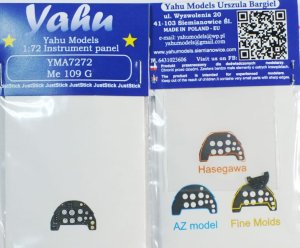 YAHU YMA7272 - 1:72 Messerschmitt Me 109 G tablica przyrządów