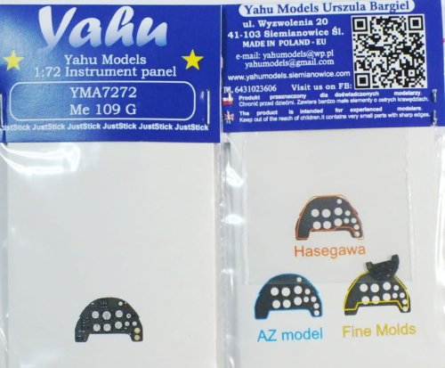 Przejdź do produktu YAHU YMA7272 - 1:72 Messerschmitt Me 109 G tablica przyrządów