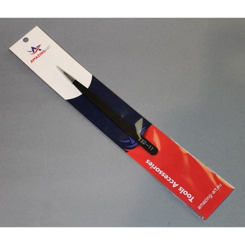 Przejdź do produktu AMAZING ART ESD11 - Pęseta precyzyjna antystatyczna 13,5 cm