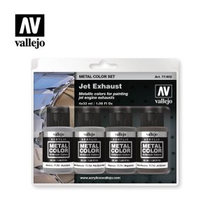 VALLEJO 77602 - Jet Exhaust - Metal Color Set