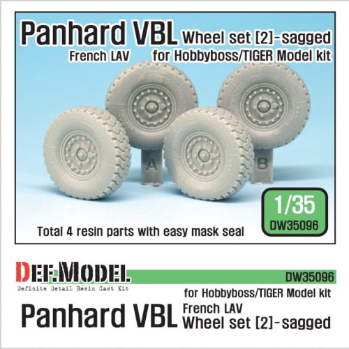 Przejdź do produktu DEF MODEL DW35096 - 1:35 French Panhard VBL LAV Sagged Wheel set (2)