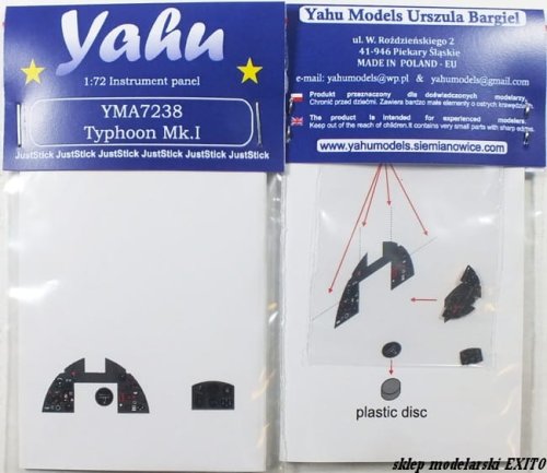Przejdź do produktu YAHU YMA7238 - 1:72 Typhoon Mk.I tablica przyrządów
