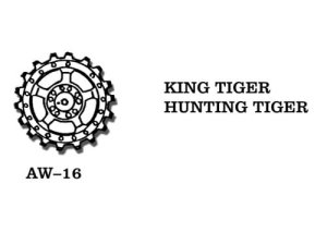 Friulmodel AW-16 - 1:35 Metalowe koła napędowe King Tiger / Hunting Tiger