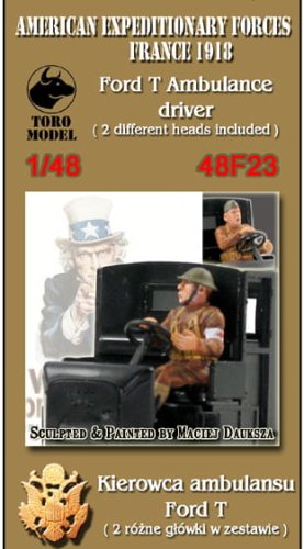 Przejdź do produktu TORO MODEL 48F23 - 1:48 American Expeditionary Forces Francja 1918 - Kierowca ambulansu Ford T