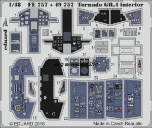 EDUARD FE757 - 1:48 Tornado GR.4 interior