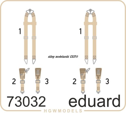 Przejdź do produktu EDUARD 73032 - 1:72 Seatbelts Luftwaffe WWII bombers Superfabric