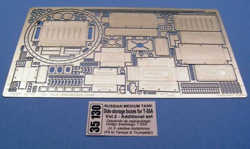 Przejdź do produktu ABER 35130 - 1:35 Russian Medium Tank Side storage boxes for T-55A vol.3 - Additional set