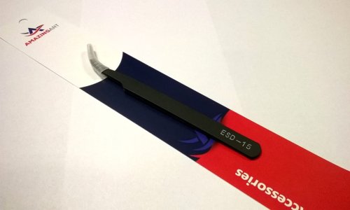 Przejdź do produktu AMAZING ART ESD15 - Pęseta precyzyjna antystatyczna 12 cm