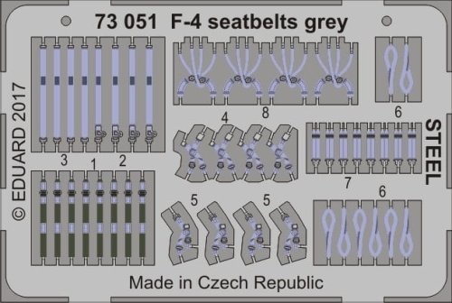 Przejdź do produktu EDUARD 73051 - 1:72 F-4 seatbelts grey - Steel