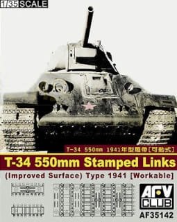 Przejdź do produktu AFV CLUB 35142 - 1:35 T-34  550 mm Stamped Links (Improved Surface)