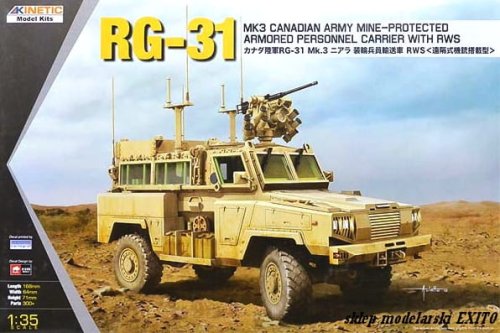 Przejdź do produktu KINETIC 61010 - 1:35 RG-31 MK3 Canadian Army Mine Protected Armored Personel Carrier with RWS