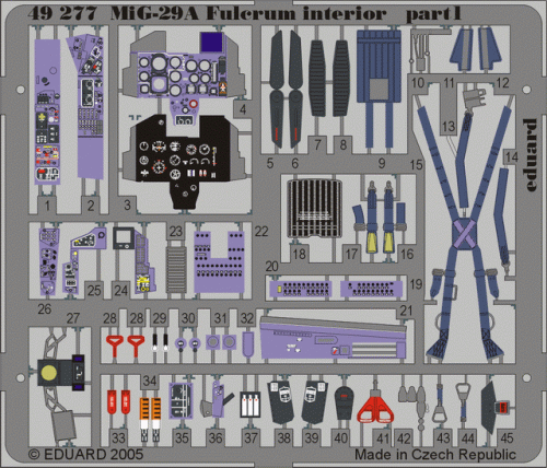 Przejdź do produktu EDUARD 49277 - 1:48 MiG-29A Fulcrum interior