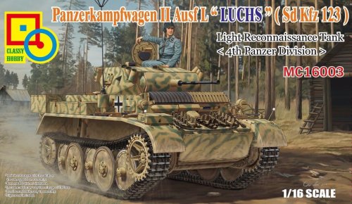Przejdź do produktu CLASSY HOBBY 16003 - 1:16 Panzerkampfwagen II Ausf L Luchs (Sd.Kfz123)