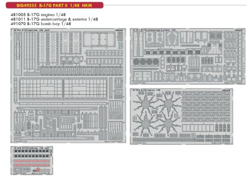 Przejdź do produktu EDUARD BIG49255 - 1:48 B-17G PART II