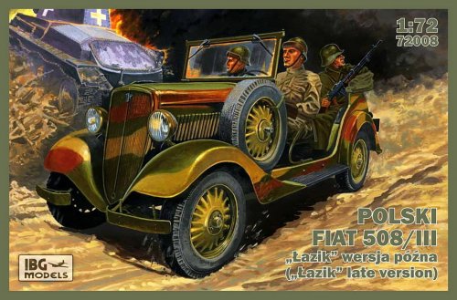 Przejdź do produktu IBG 72008 - 1:72 Polski Fiat 508/III Łazik wersja późna